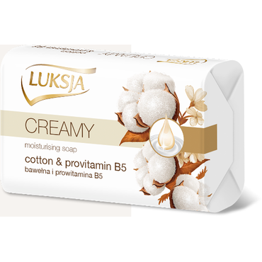 Luksja -  Luksja Creamy Cotton & Provitamin B5 mydło w kostce 
